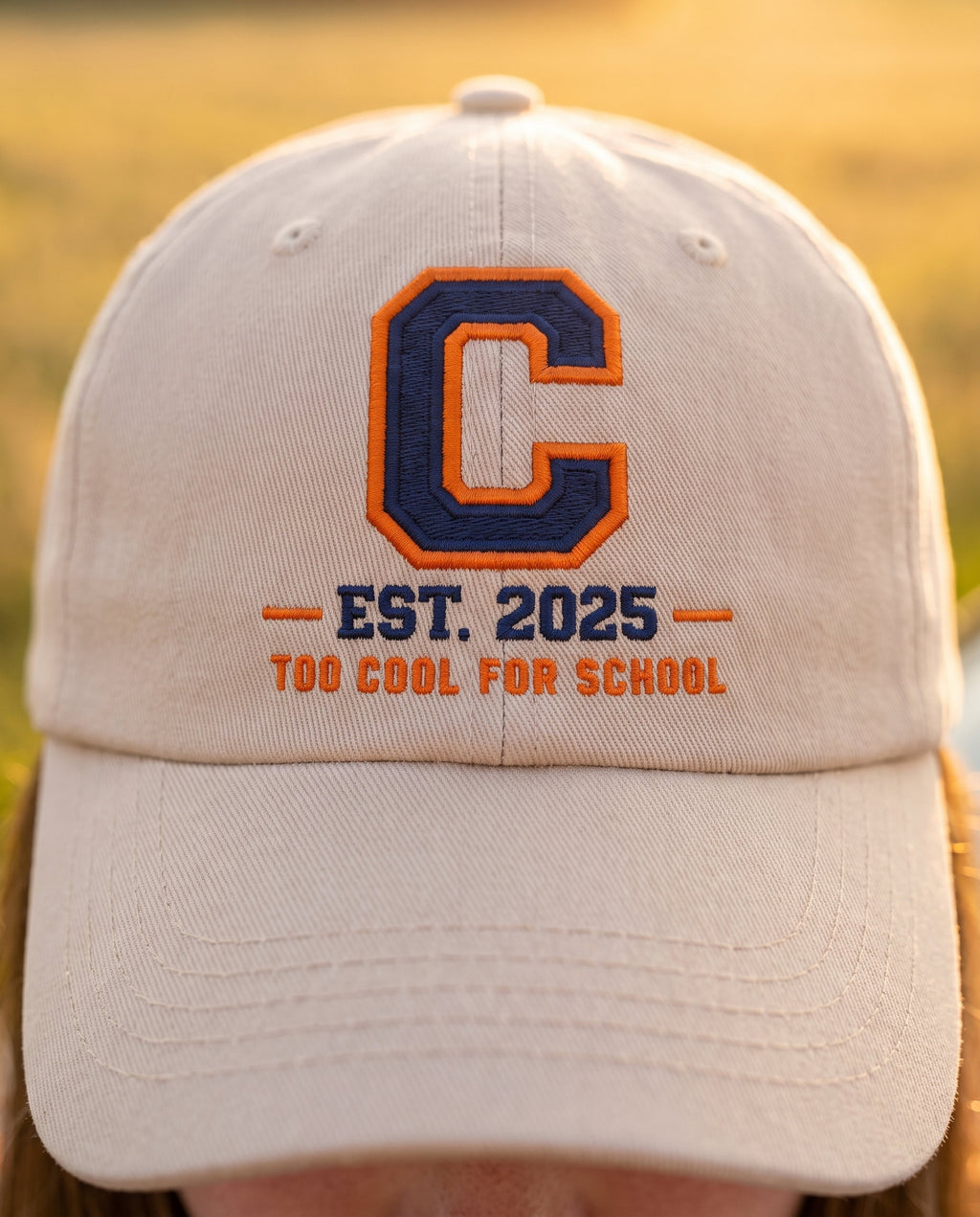Too Cool for School Stone – Cap - Detail