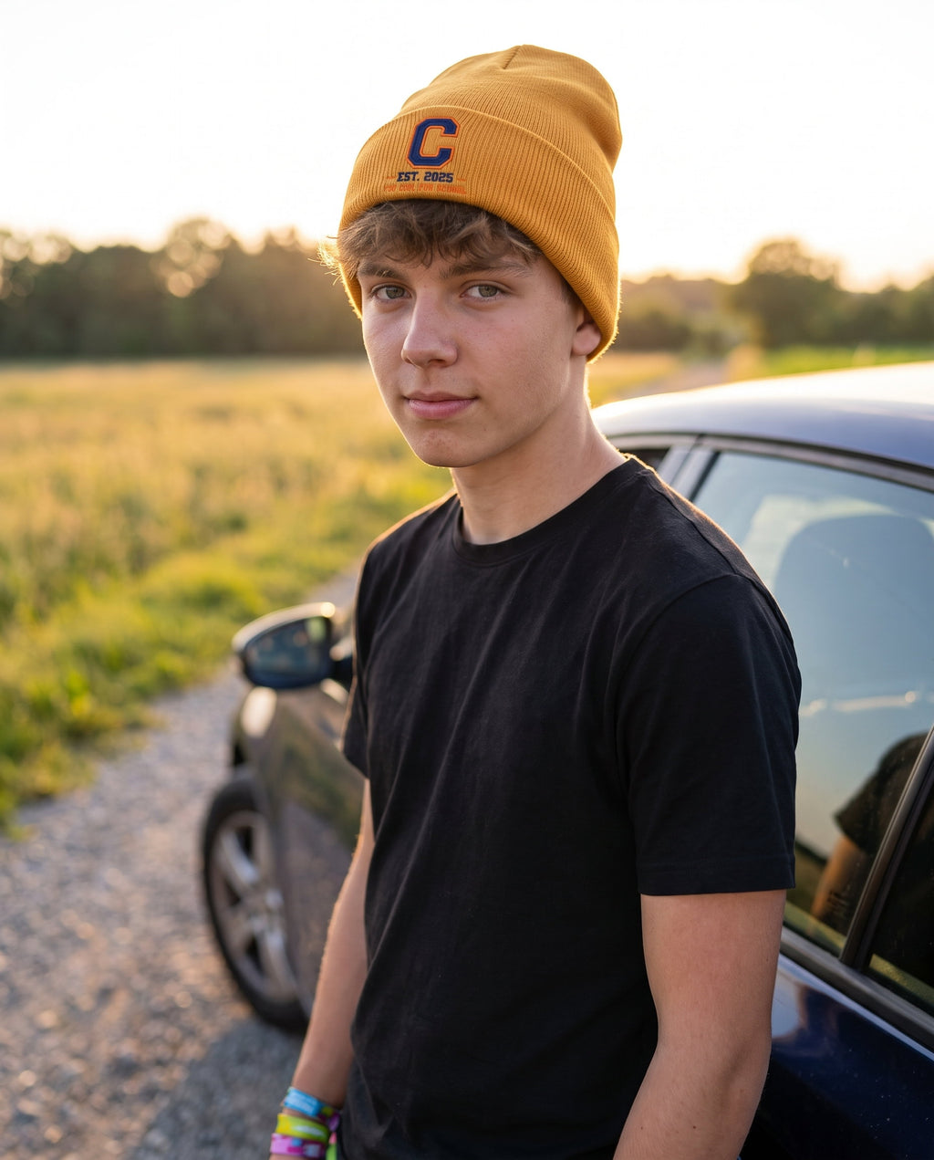 CROSTO University Gold – Beanie - Hauptmotiv