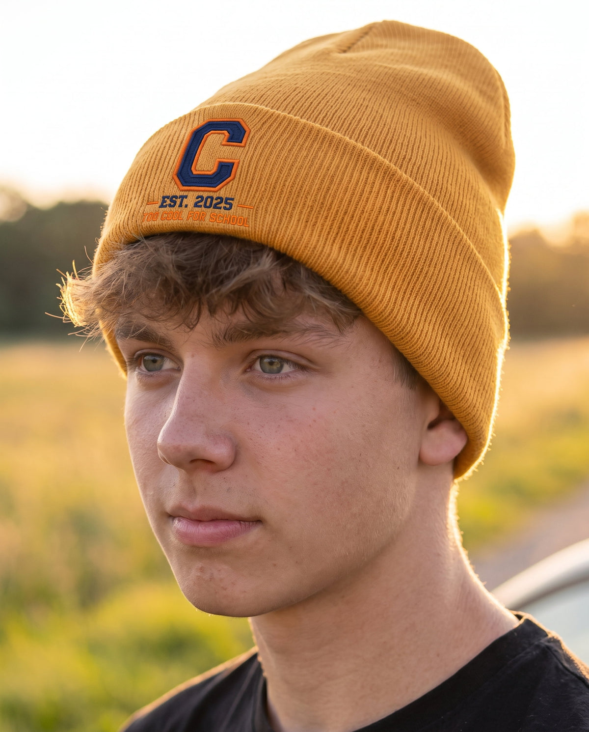 CROSTO University Gold – Beanie - Detail