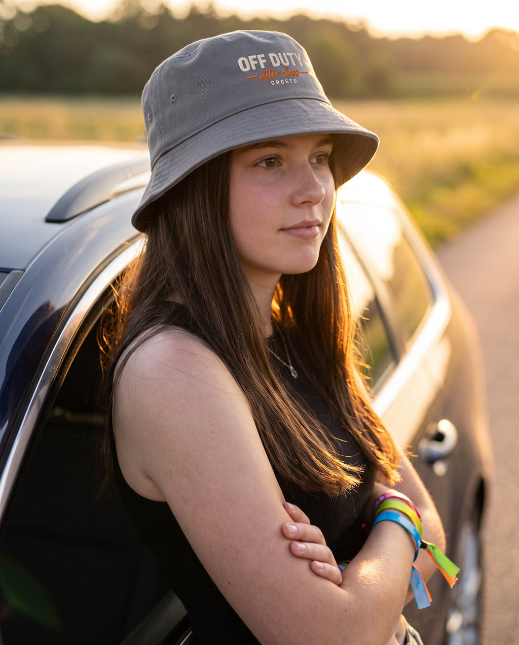 Off Duty Grey – Bucket Hat - Hauptmotiv