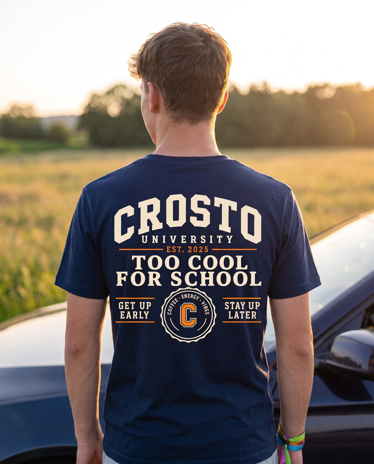 Too Cool for School Navy – T-Shirt - Hauptmotiv